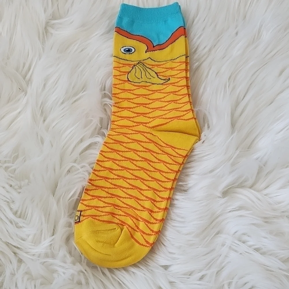 K. Bell 5 pairs of novelty socks-pineapple, flamingo, fish, and palm tree NIP